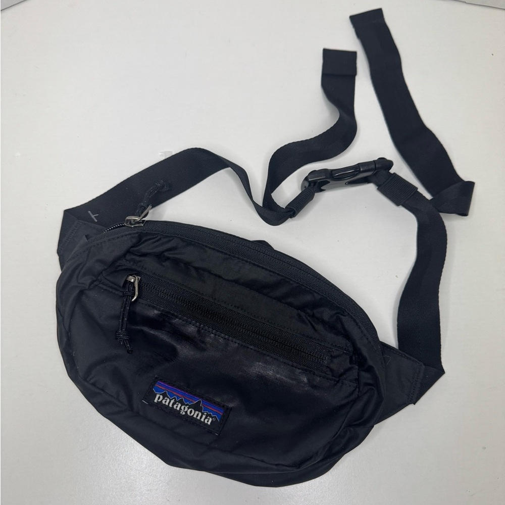 Patagonia Black Waist Pack with Logo Patch